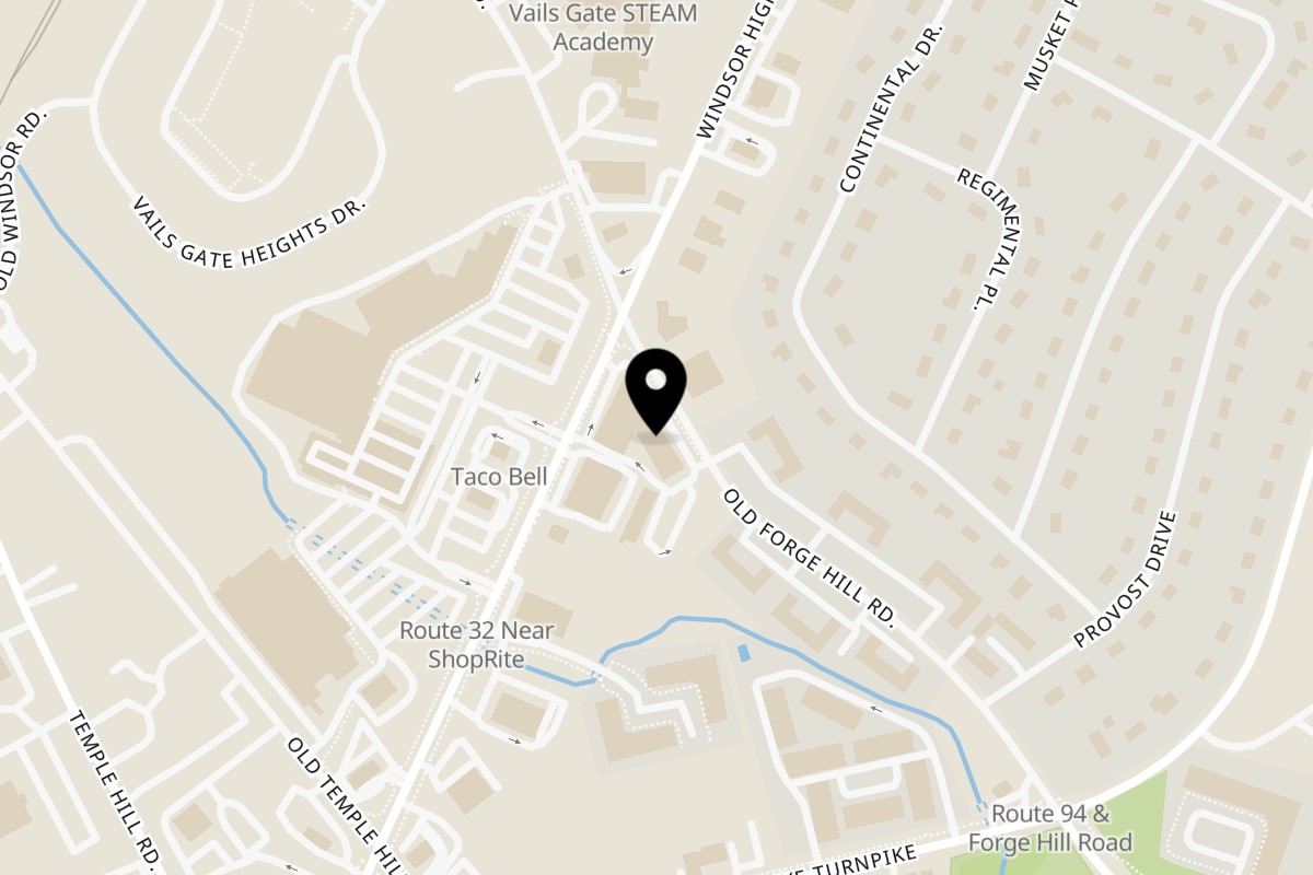 Map showing the location of Taste of Trini on 357 Old Forge Hill Rd Suite 500 in New Windsor